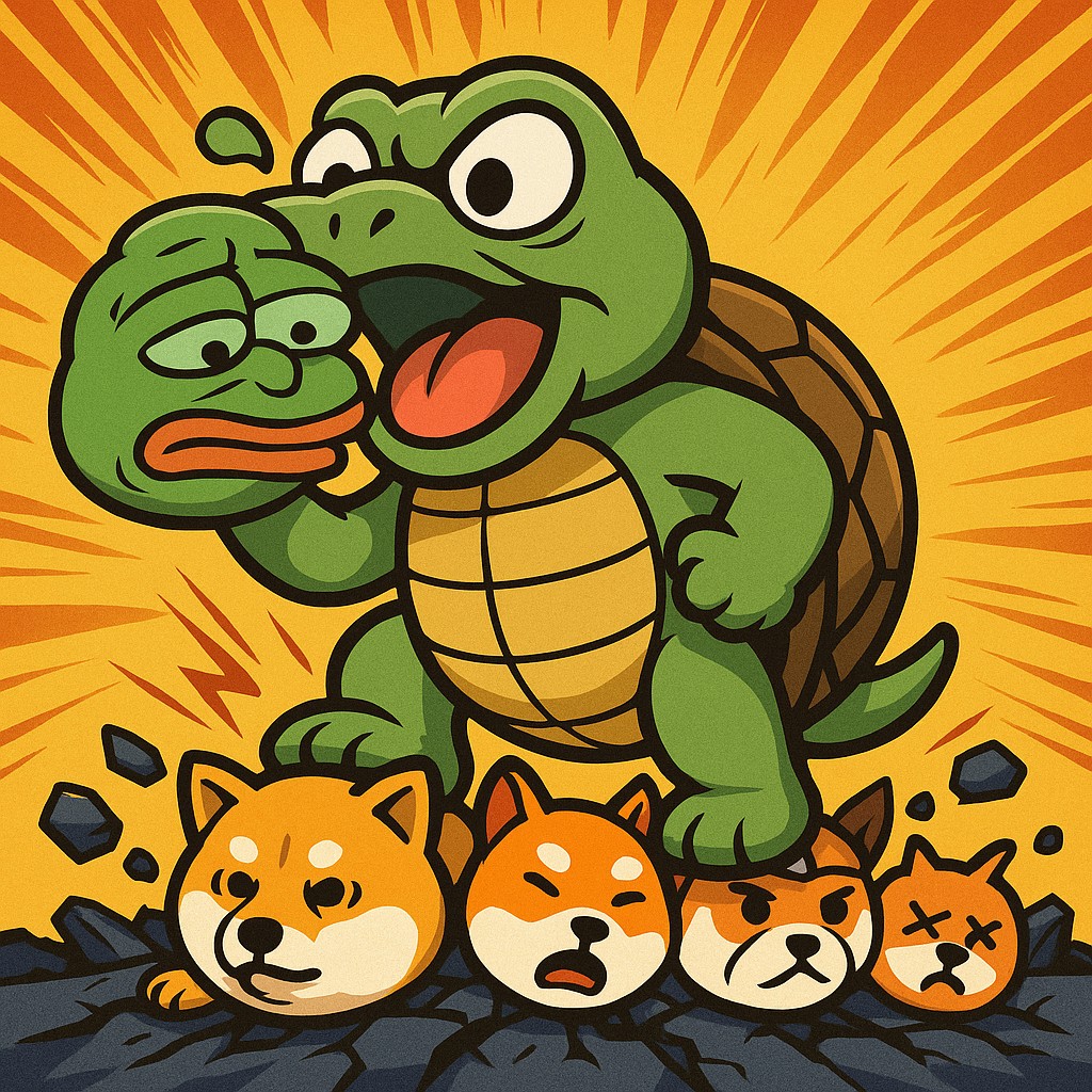 Shellzy fighting meme coins